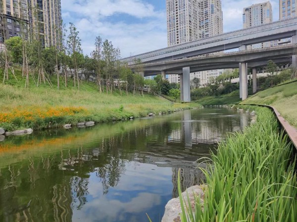 溉澜溪“清水绿岸”治理提升工程。重庆设计集团有限公司市政设计研究院供图